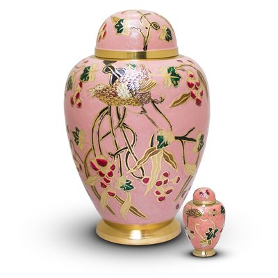 Pink Garden Keepsake Urn